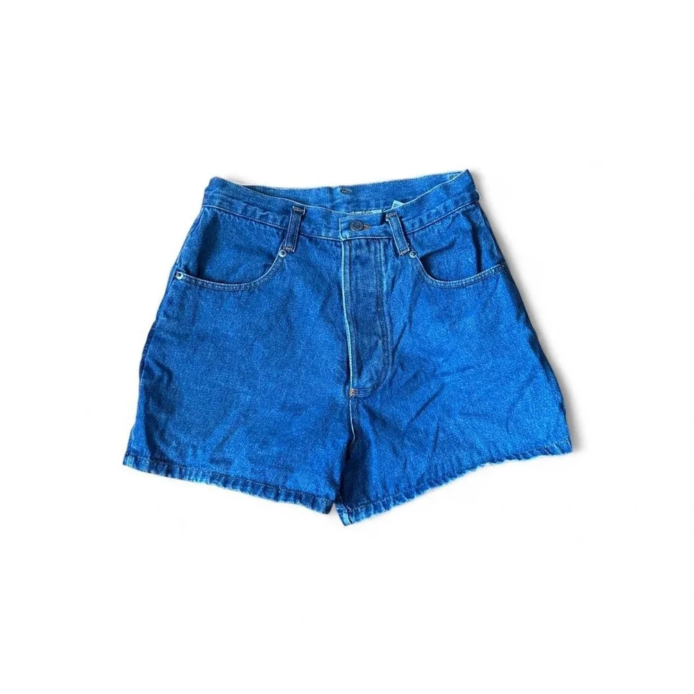Vintage Denim Shorts Skater 90s High Rise Button Fly Carpenter Utility Shorts 5